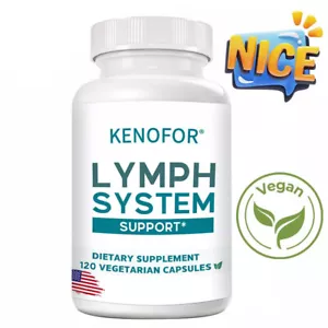 LYMPH SYSTEM Support, Vegan Supplement, Lymph Detox and Cleanse Support - Picture 1 of 13