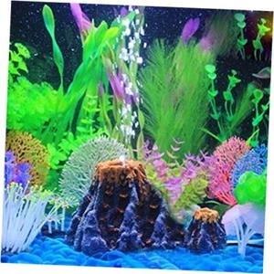 Kangkang@ Fashion Pearl Shell Volcano Coral Shape Toys Aquarium Decoration - Picture 1 of 3