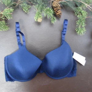 Gilligan & O'Malley Bra Size 38DD Blue Padded Underwire Adjustable Clasp New - Picture 1 of 11