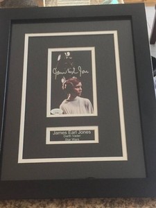 James Earl Jones Signed autographed Framed Photo card Star Wars Darth Vader JSA