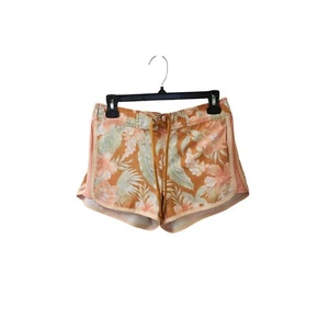 Rip Curl Always Summer Orange Pink Floral Swim Beach Board Shorts Women's XS - Picture 1 of 6