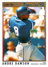 1992 O-Pee-Chee Premier #45 Andre Dawson Chicago Cubs HOF