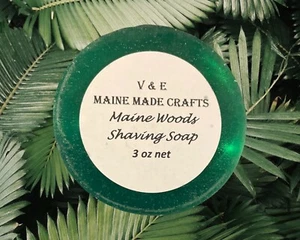 Glycerin Shaving Soap - Maine Woods - Picture 1 of 1