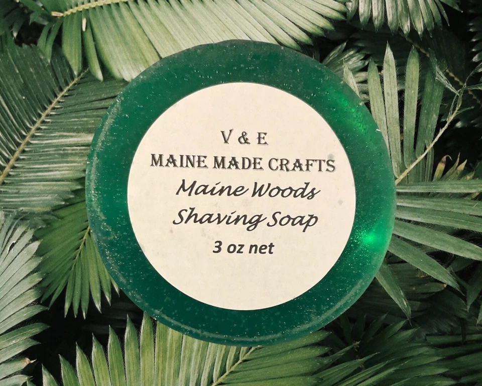 V & E MAINE MADE CRAFTS Glycerin Shaving Soap - Maine Woods