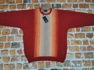 NEU*CARLO COLUCCI VINTAGE PULLOVER*BUNT*ROT GELB ORANGE*CASUAL*GR: XL*NEU - Picture 1 of 8