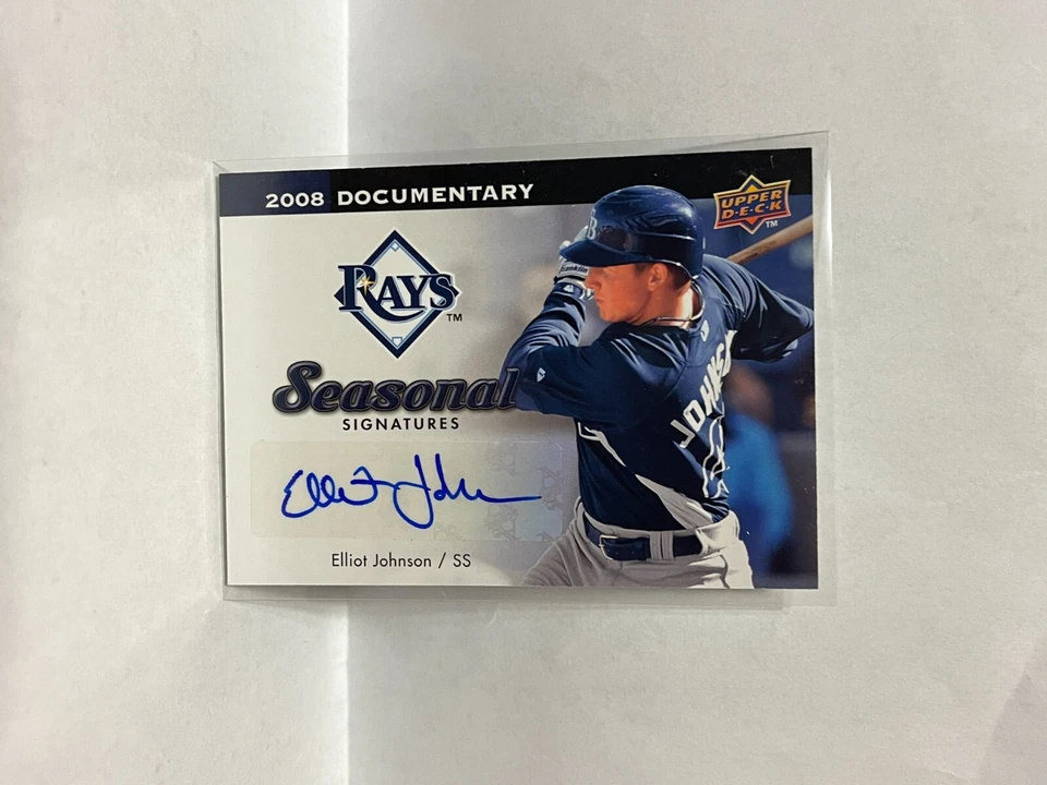 2008 Upper Deck Documentary Seasonal Signatures #EJ Elliot Johnson Autograph - Image 1 of 1
