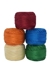 Variegated & Solid Anchor pearl cotton embroidery thread 85 mtr 10g Each size-8, - Picture 1 of 2