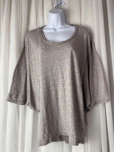 Three Dots Damen Bat Wing T-Shirt XS sportlich Oversized flieder Made in USA - Bild 1 von 12