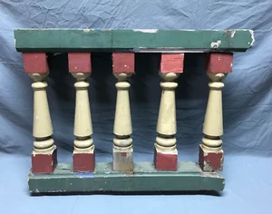 Antique Victorian Chunky 5 Baluster Porch Span Architectural VTG Old 273-23B - Picture 1 of 19