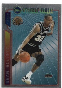 Sean Elliott #M6 1996-97 Topps Super Team NBA Finals Spurs Basketball Card