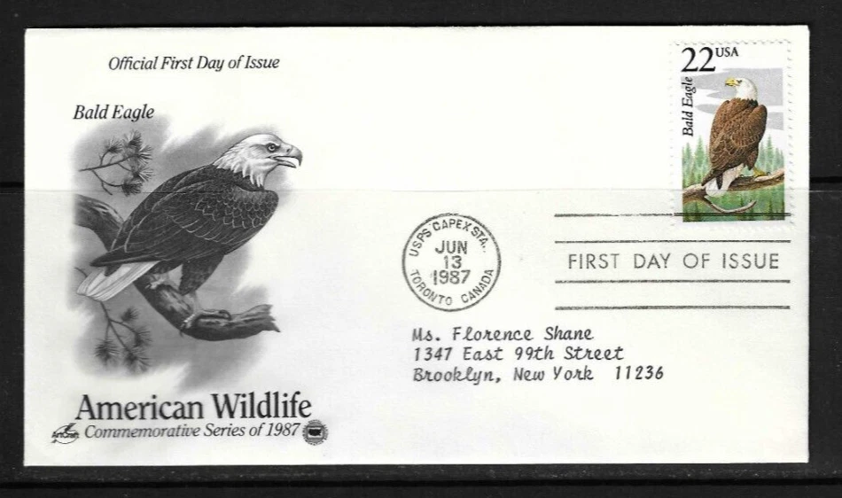 USA SC # 2309 North American Wildlife - Bald Eagle - FDC . Artcraft - Image 1 of 1