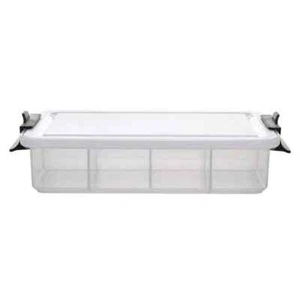 7.8"x12.7" Snackle Box: Clear Plastic Food Storage Container with Locking Lid - Picture 1 of 8