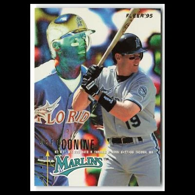 Tarjeta de béisbol Jeff Conine #331 1995 Fleer Florida Marlins MLB casi nueva Foto 1 de 3