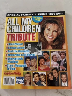 All My Children Tribute - Special Farewell Issue  Booklet 1970-2011 - Image 1 of 4