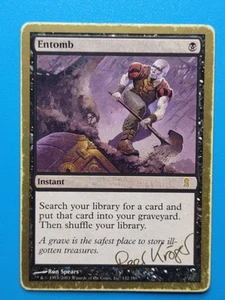MTG 1x Entomb (See Pics) World Championship Gold Peer Kroger Berlin 2003 Magic - Picture 1 of 2