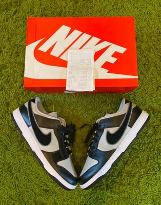 Size 12- Nike Dunk Low Chenille Swoosh - Black Grey Fog (WITH RECEIPTS) - Image 1 of 4