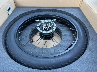 Juiced 26" X 4” Fat Rear Wheel Tire And Gear 1000w 062 Bafang motor H550 Spokes