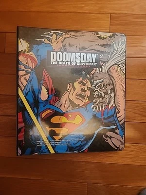 The DEATH OF SUPERMAN 1992 Skybox Complete Trading Master Card Set DC W/Binder - Image 1 of 4