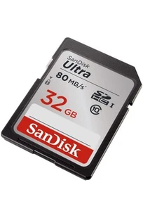 SanDisk 32GB SD Karte Speicherkarte memory card Class 10 80MB/s - Bild 1 von 2