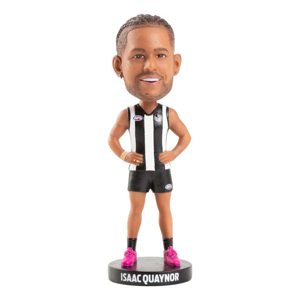 Collingwood Magpies Isaac Quaynor AFL Bobblehead Collectible Bobble Head Statue