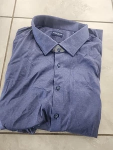 Proper Cloth Oberhemd Herren blau Hahnentritt Baumwolle Langarm 30x31 - Bild 1 von 2