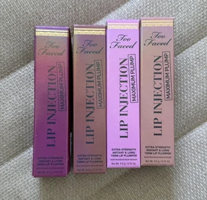 Too Faced Lip Injection Maximum Plump Extra Strength Lip Gloss BUNDLE.. - Picture 1 of 2