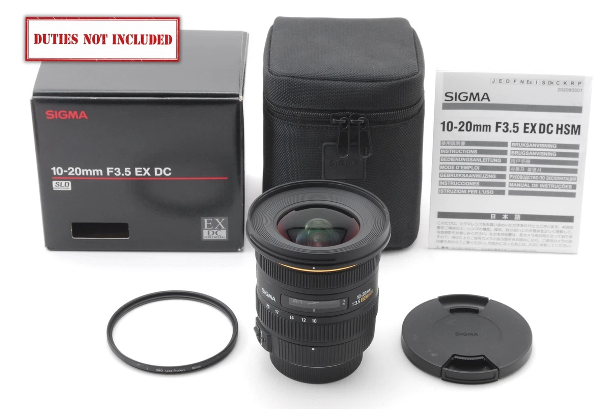 Sigma f/3.5 Camera Lenses 10-20mm Focal for sale - eBay