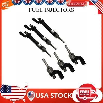 LOWER  3 X UPPER & 3 X FUEL INJECTORS FOR AUDI Q7 VW CC PASSAT TOUAREG 3.6L V6 - Image 1 of 4