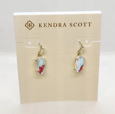 Nuevos pendientes colgantes Kendra Scott Lemmi en vidrio dicroico rubor/oro Foto 1 de 3