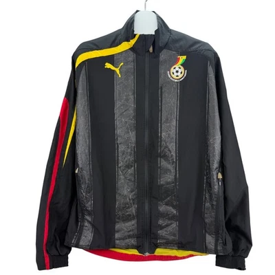 Chaqueta De Colección Puma Ghana Fútbol Fútbol Fútbol Asociación Cremallera Completa Hombres M Usada en Excelente Condición Foto 1 de 4