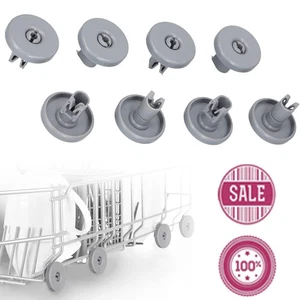 8 X LOWER BASKET WHEELS for ELECTROLUX ZANUSSI AEG DISHWASHER 40MM 50286964007 - Picture 1 of 8