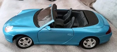 SOLIDO 1/18 PORSCHE 911 Cabriolet bleu métallisé 1998  - Photo 1/4