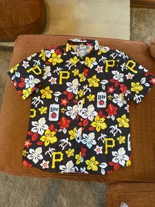LITE BEER Pittsburgh Pirate Mens Shirt - Picture 1 of 5