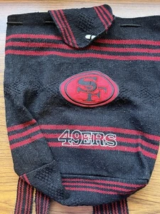 San Francisco 49ers Rucksack Hippie Boho NFL Football Tasche rot und schwarz - Bild 1 von 6