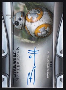2021 Topps Star Wars Masterwork Brian Herring as BB-8 Auto - Picture 1 of 2