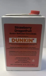 Dunkin Strawberry Dragonfruit Refresher Concentrate 46oz - Picture 1 of 1