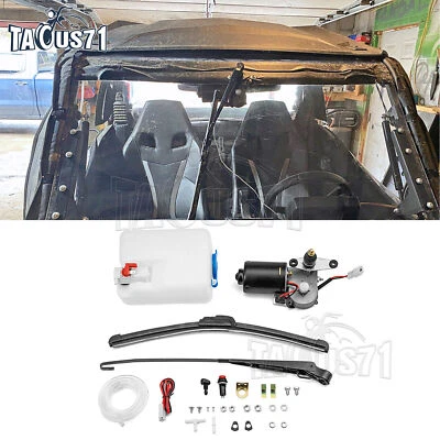 UTV 12V Electric Windshield Wiper Motor Kit for Polaris RZR 570/800/900S/XP 1000 - Image 1 of 4