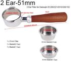 Coffee Bottomless For Filter 51Mm With Dosing Ring 3 Angle Adjustable Tamper