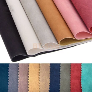 Soft Faux Suede PU Leather Fabric SheepSkin Bag Sofa Car Shoe DIY A4/A5 20*120cm - Picture 1 of 18