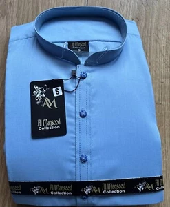 mens shalwar kameez Small light blue wash&wear fabric Eid Ramadan Pakistani - Picture 1 of 6