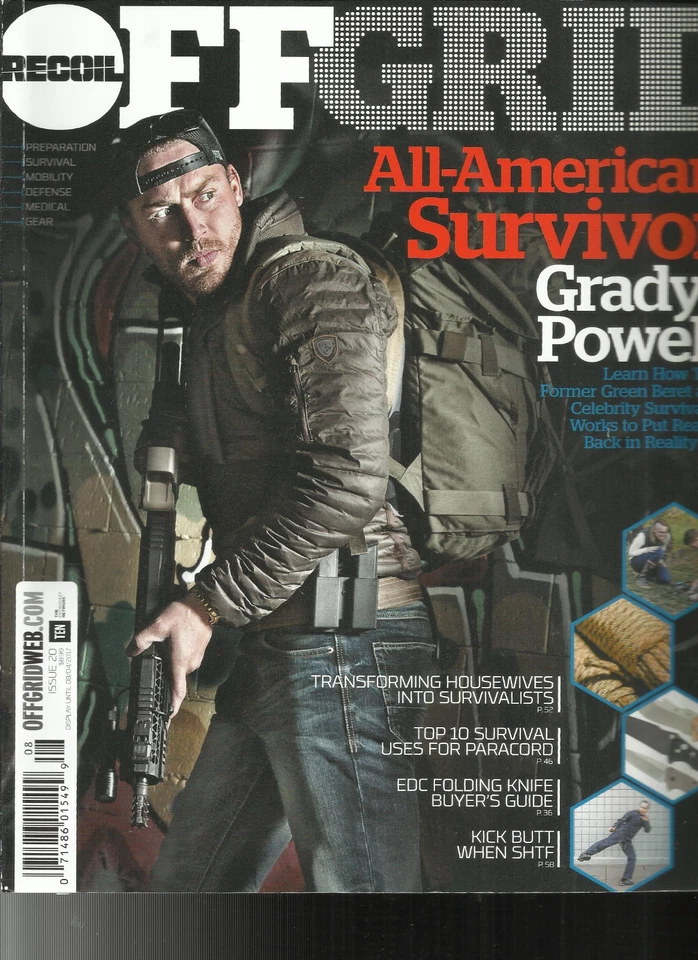 RECOIL OFF GRID  MAGAZINE,     ISSUE, 2017    ISSUE, 20    ALL AMERICAN SURVIVOR - Image 1 of 1