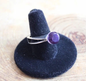 Jay King DTR Desert Rose Trading Amethyst & Sterling Silver Modern Ring sz 7 - Picture 1 of 10