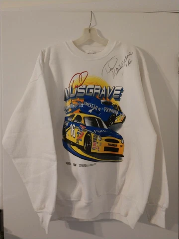 AUTOGRAPHED SIGNED 1998 Sports Design Ted Musgrave #16 Primestar XL Sweatshirt Cover