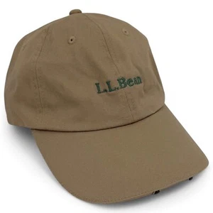NWT L.L. Bean Men's Pathfinder LED Lighted Strapback Baseball Cap Hat Tan - Picture 1 of 13