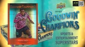 CUBIERTA SUPERIOR GOODWIN CHAMPIONS 2021 - PRISMA NARANJA PLATINO - ANSU FATI - 200/399 - Imagen 1 de 2