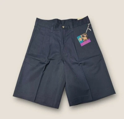 NEW W/ TAGS Dickies Boys Pleated Navy Shorts 57562 School Uniform Size 16 Reg - Image 1 of 4