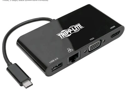 Tripp Lite USB C to HDMI Multiport Adapter Dock 4K USB Type C to HDMI U444-06NHV - Image 1 of 4