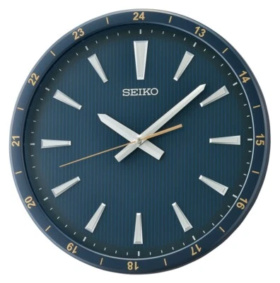 Seiko Wall Clock KAO Watch Dial Blue QXA802LLH - 14 inch - Image 1 of 3