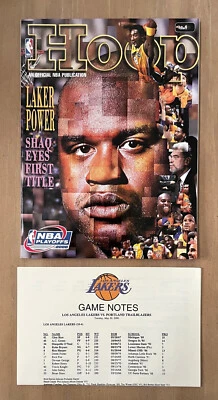 KOBE BRYANT - JOGO #5 BLAZERS @ LAKERS 2000 NBA WEST FINALS PLAYOFF PROGRAMA - Imagem 1 de 2