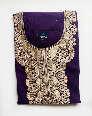 Женская ночная рубашка размер XL мягкий хлопок ночная 50 дюймов макси пижама вышитая ночная - Изображение 1 из 4